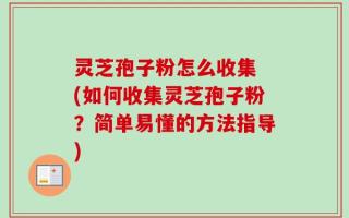 灵芝孢子粉怎么收集 (如何收集灵芝孢子粉？简单易懂的方法指导)