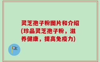灵芝孢子粉图片和介绍(珍品灵芝孢子粉，滋养健康，提高免疫力)