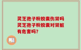 灵芝孢子粉胶囊伤肾吗灵芝孢子粉胶囊对肾脏有危害吗？