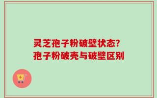 灵芝孢子粉破壁状态？孢子粉破壳与破壁区别