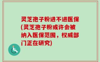 灵芝孢子粉进不进医保(灵芝孢子粉或许会被纳入医保范围，权威部门正在研究)