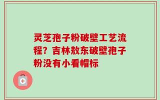 灵芝孢子粉破壁工艺流程？吉林敖东破壁孢子粉没有小看帽标