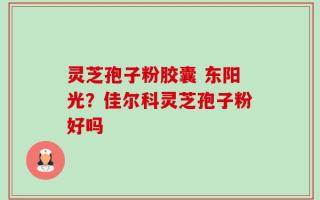灵芝孢子粉胶囊 东阳光？佳尔科灵芝孢子粉好吗