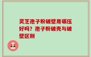 灵芝孢子粉破壁用碾压好吗？孢子粉破壳与破壁区别