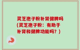 灵芝孢子粉补肾健脾吗(灵芝孢子粉：有助于补肾和健脾功能吗？)