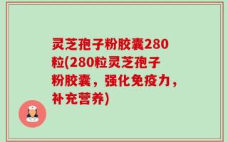 灵芝孢子粉胶囊280粒(280粒灵芝孢子粉胶囊，强化免疫力，补充营养)