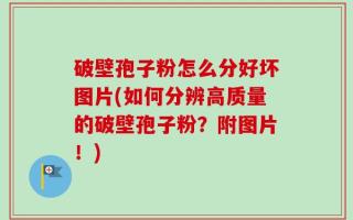 破壁孢子粉怎么分好坏图片(如何分辨高质量的破壁孢子粉？附图片！)