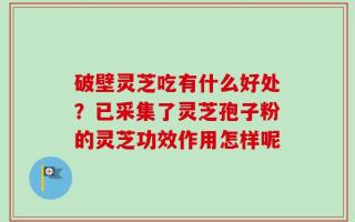 破壁灵芝吃有什么好处？已采集了灵芝孢子粉的灵芝功效作用怎样呢
