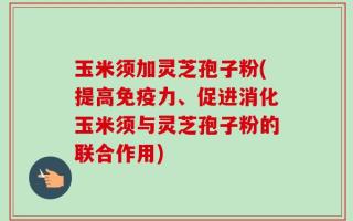 玉米须加灵芝孢子粉(提高免疫力、促进消化玉米须与灵芝孢子粉的联合作用)