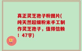 真正灵芝孢子粉图片(纯天然超细粉末手工制作灵芝孢子，值得信赖！47字)