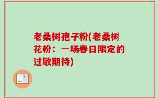 老桑树孢子粉(老桑树花粉：一场春日限定的过敏期待)