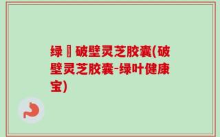 绿葉破壁灵芝胶囊(破壁灵芝胶囊-绿叶健康宝)