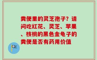 粪便里的灵芝孢子？请问吃红花、灵芝、苹果、核桃的黑色金龟子的粪便是否有药用价值