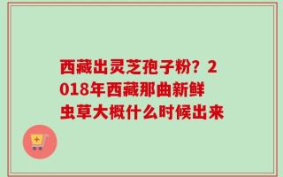 西藏出灵芝孢子粉？2018年西藏那曲新鲜虫草大概什么时候出来