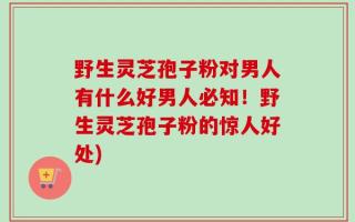 野生灵芝孢子粉对男人有什么好男人必知！野生灵芝孢子粉的惊人好处)