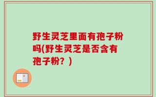 野生灵芝里面有孢子粉吗(野生灵芝是否含有孢子粉？)