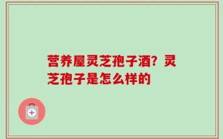 营养屋灵芝孢子酒？灵芝孢子是怎么样的