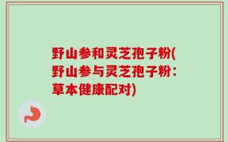 野山参和灵芝孢子粉(野山参与灵芝孢子粉：草本健康配对)
