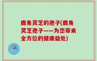鹿角灵芝的孢子(鹿角灵芝孢子——为您带来全方位的健康益处)