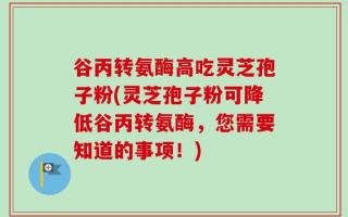 谷丙转氨酶高吃灵芝孢子粉(灵芝孢子粉可降低谷丙转氨酶，您需要知道的事项！)