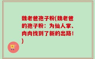 魏老爸孢子粉(魏老爸的孢子粉：为仙人掌、肉肉找到了新的出路！)