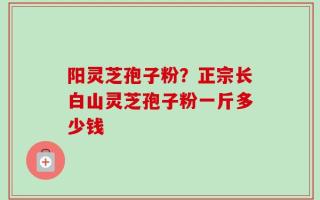 阳灵芝孢子粉？正宗长白山灵芝孢子粉一斤多少钱
