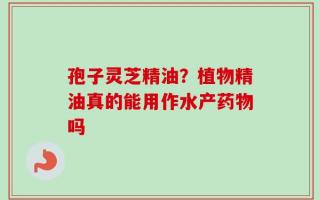 孢子灵芝精油？植物精油真的能用作水产药物吗