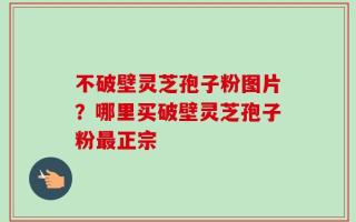 不破壁灵芝孢子粉图片？哪里买破壁灵芝孢子粉最正宗