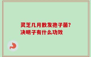 灵芝几月散发孢子菌？决明子有什么功效