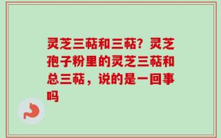 灵芝三萜和三萜？灵芝孢子粉里的灵芝三萜和总三萜，说的是一回事吗