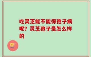 吃灵芝能不能得孢子病呢？灵芝孢子是怎么样的