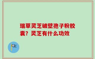 瑞草灵芝破壁孢子粉胶囊？灵芝有什么功效