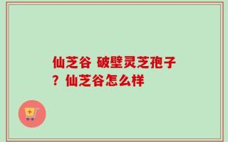 仙芝谷 破壁灵芝孢子？仙芝谷怎么样