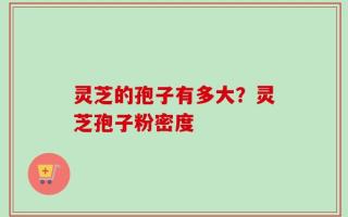 灵芝的孢子有多大？灵芝孢子粉密度