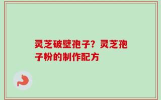 灵芝破壁孢子？灵芝孢子粉的制作配方