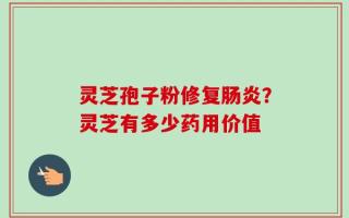 灵芝孢子粉修复肠炎？灵芝有多少药用价值