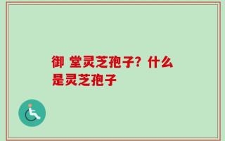 御 堂灵芝孢子？什么是灵芝孢子