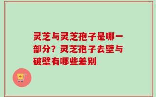 灵芝与灵芝孢子是哪一部分？灵芝孢子去壁与破壁有哪些差别