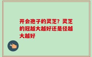 开会孢子的灵芝？灵芝的冠越大越好还是径越大越好