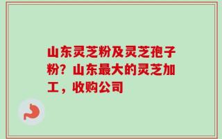 山东灵芝粉及灵芝孢子粉？山东最大的灵芝加工，收购公司