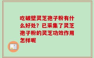 吃破壁灵芝孢子粉有什么好处？已采集了灵芝孢子粉的灵芝功效作用怎样呢
