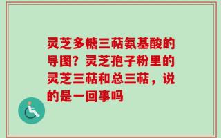 灵芝多糖三萜氨基酸的导图？灵芝孢子粉里的灵芝三萜和总三萜，说的是一回事吗