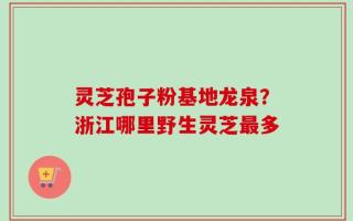 灵芝孢子粉基地龙泉？浙江哪里野生灵芝最多