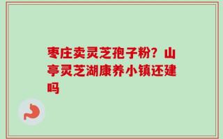 枣庄卖灵芝孢子粉？山亭灵芝湖康养小镇还建吗