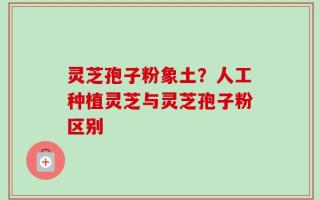灵芝孢子粉象土？人工种植灵芝与灵芝孢子粉区别