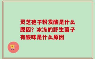 灵芝孢子粉发酸是什么原因？冰冻的野生菌子有酸味是什么原因