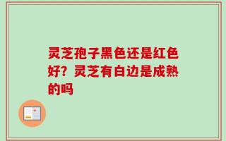 灵芝孢子黑色还是红色好？灵芝有白边是成熟的吗