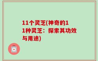 11个灵芝(神奇的11种灵芝：探索其功效与用途)
