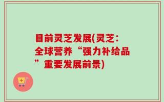 目前灵芝发展(灵芝：全球营养“强力补给品”重要发展前景)