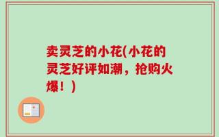 卖灵芝的小花(小花的灵芝好评如潮，抢购火爆！)